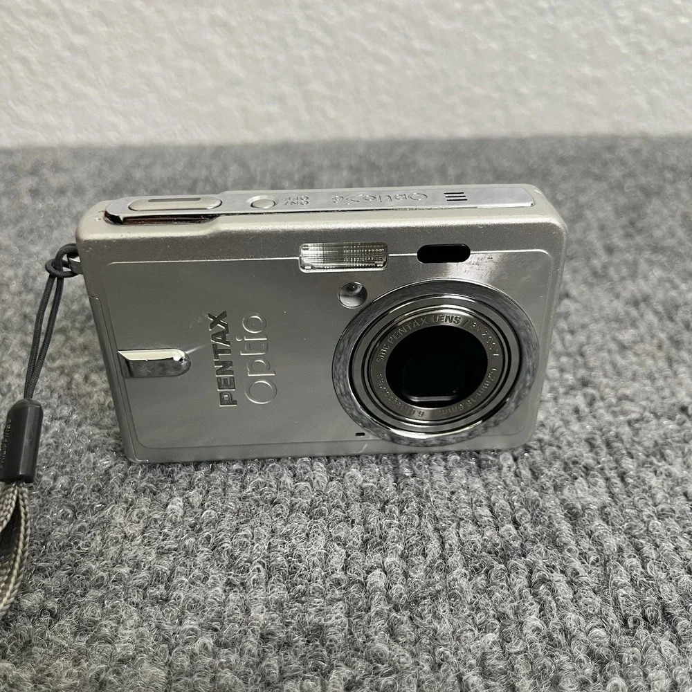 Pentax Optio S6 6MP Digital Camera Silver Untested As-Is